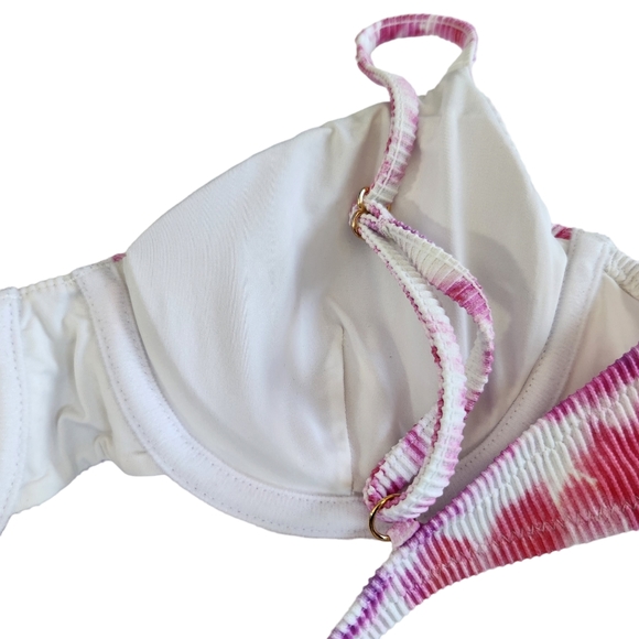 Victoria's Secret PINK Pastels TIe-Dye Underwire Padded Bikini Top Medium - Picture 4 of 8